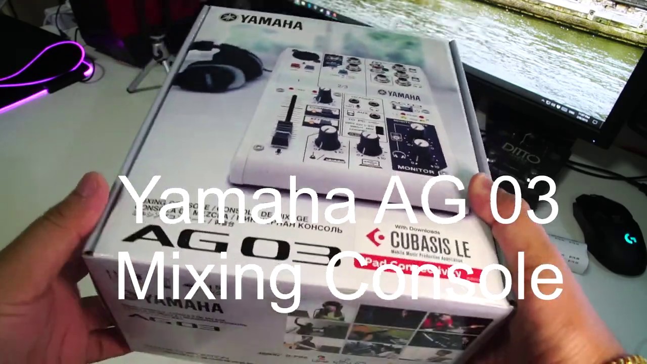 yamaha ag03 3-channel mixer/usb interface for ios/mac/pc